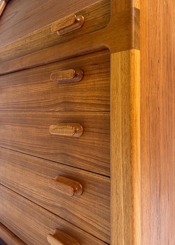 Image 1 of Teakhouten Secretaire Van Dyrlund, 1960’S
