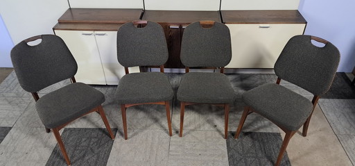 4x Vintage eetkamerstoel