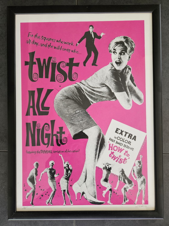 Image 1 of Uniek 4-luik litho's "Twist All Night" - David Studwell