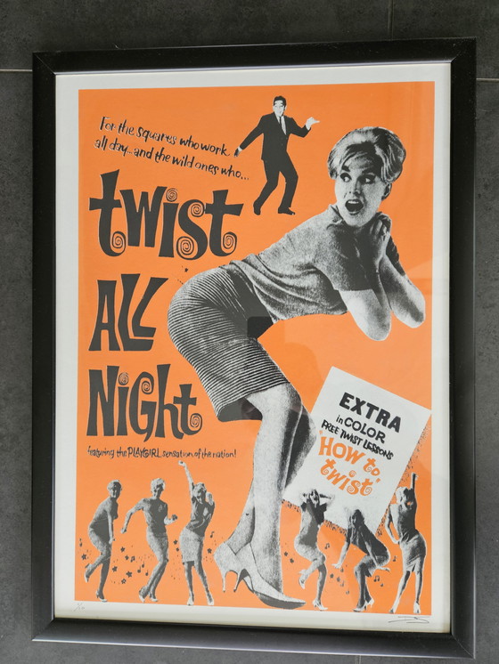 Image 1 of Uniek 4-luik litho's "Twist All Night" - David Studwell