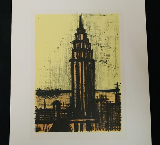 Image 1 of Bernard Buffet, “New York, 1965” Openingspromotie! Kleuren Lithografie.