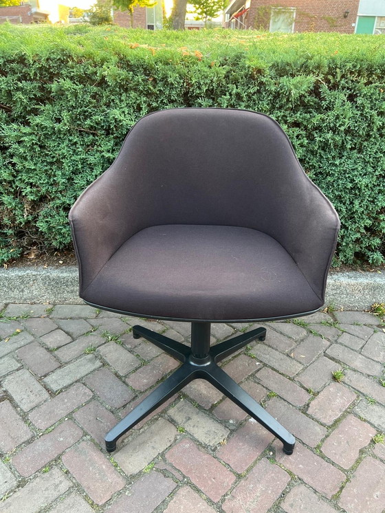 Image 1 of 2x Vitra Softshell bruin stof