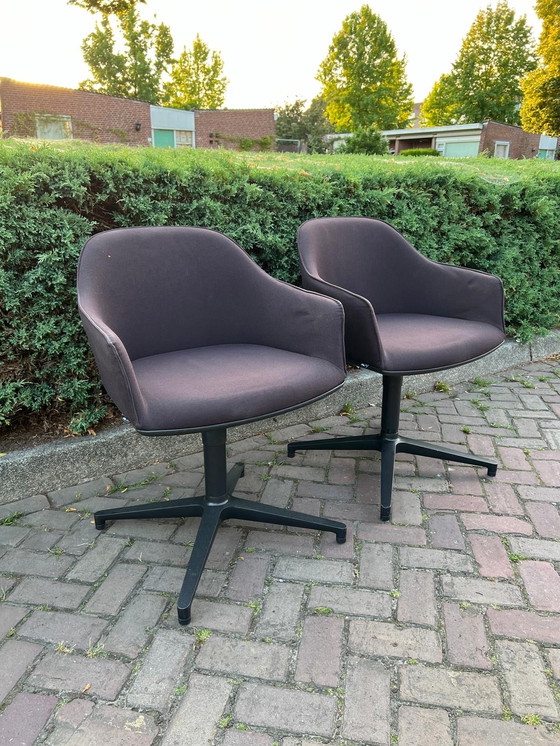 Image 1 of 2x Vitra Softshell bruin stof