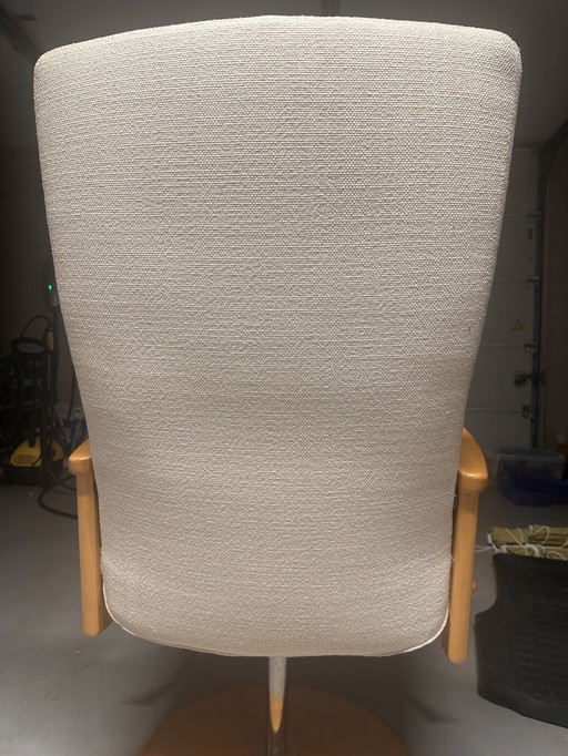 Draaifauteuil Farstrup Beuken/ Textiel 