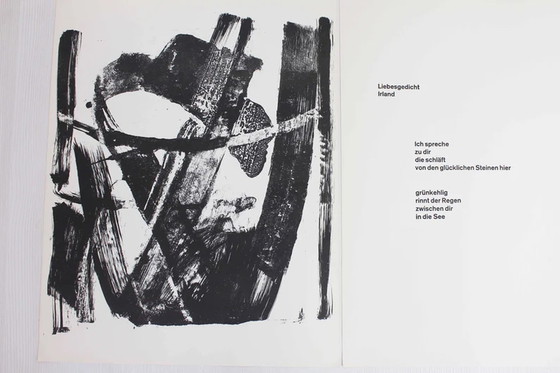 Image 1 of Litho van de Zwitserse kunstenaar Bernd Völkle 1963