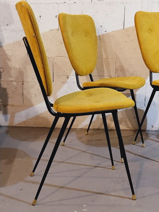 Image 1 of  Prachtige set van zes stoelen 1950