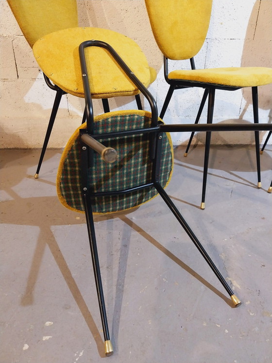 Image 1 of  Prachtige set van zes stoelen 1950