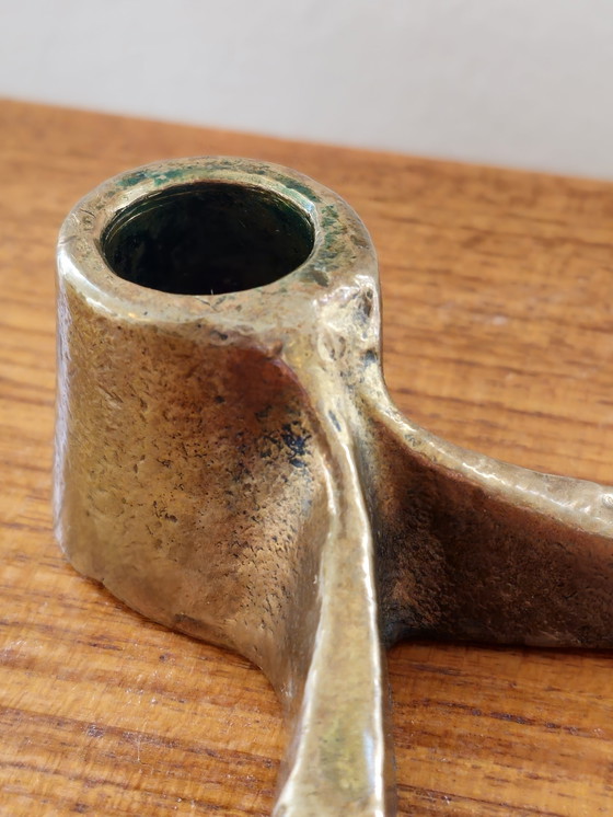 Image 1 of Vintage Brutalist Michael Harjes Kandelaar Kaarsenhouder 