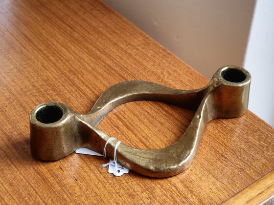 Image 1 of Vintage Brutalist Michael Harjes Kandelaar Kaarsenhouder 