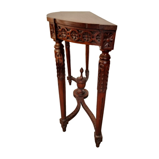 Image 1 of Klassiek Mahonie Console Wandtafel, Jaren 90