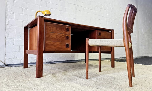 H P Hansen Bureau 60S Mid Century Vintage Bureau Teakhout