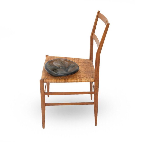 Image 1 of Vintage dienblad van gecorrodeerd Murano glas, Italië 1960