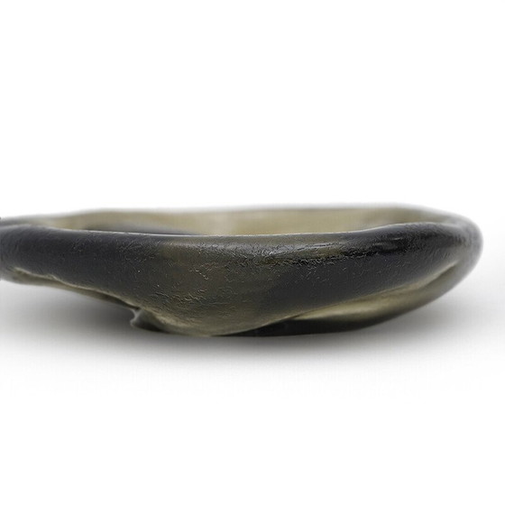 Image 1 of Vintage dienblad van gecorrodeerd Murano glas, Italië 1960