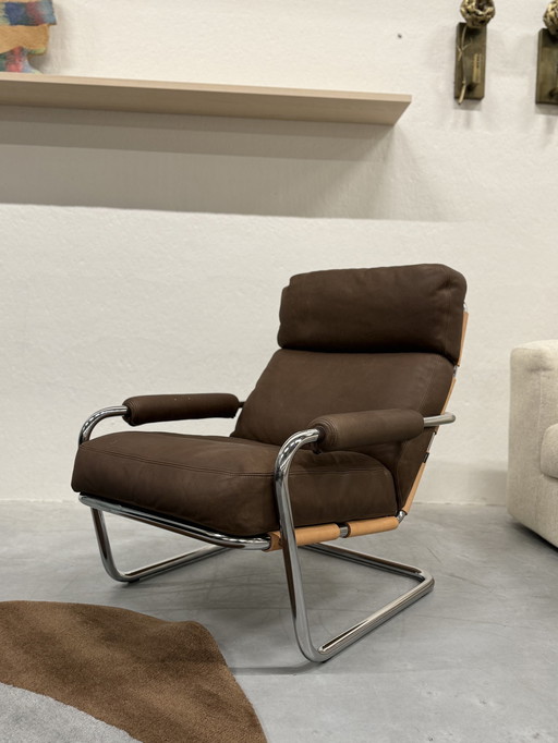 Gelderland Oberman 601 Fauteuil Bruin Leer 