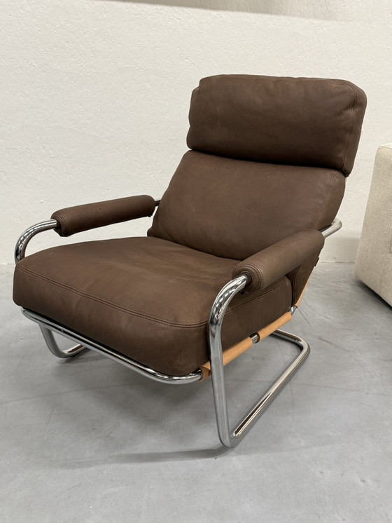 Image 1 of Gelderland Oberman 601 Fauteuil Bruin Leer 