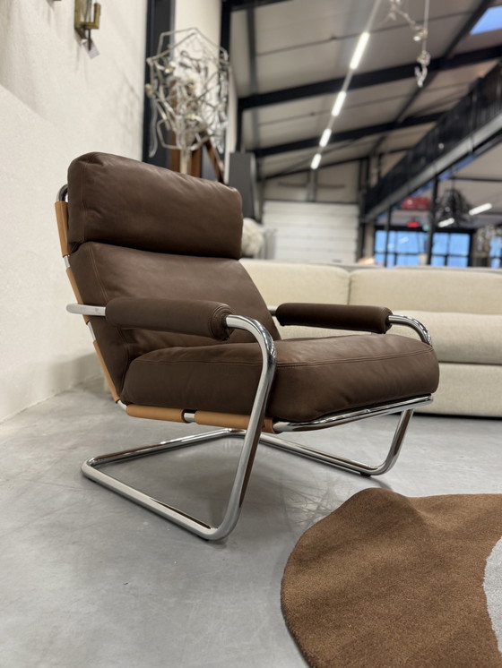 Image 1 of Gelderland Oberman 601 Fauteuil Bruin Leer 