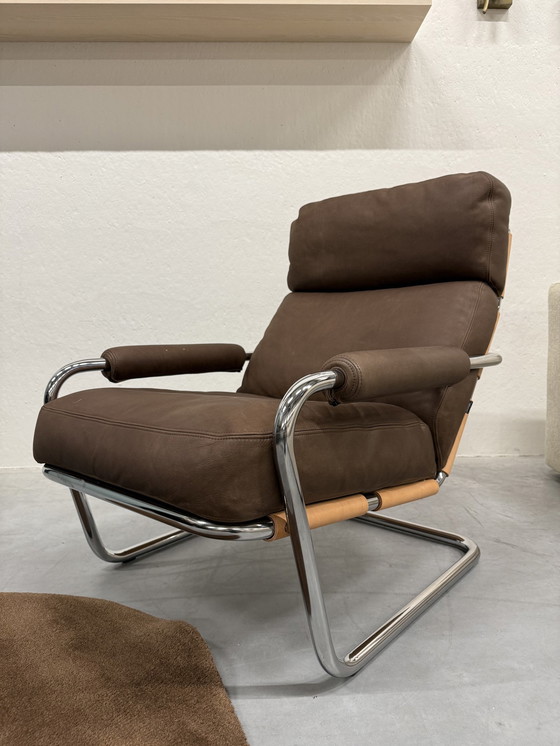 Image 1 of Gelderland Oberman 601 Fauteuil Bruin Leer 