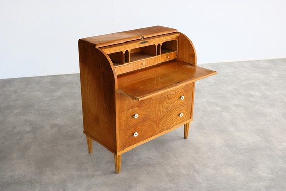 Image 1 of Vintage Zweedse secretaire