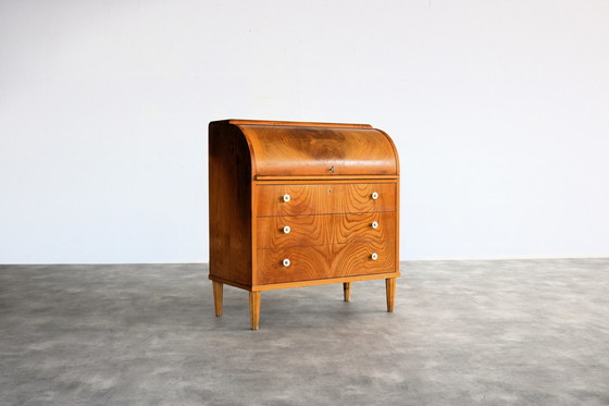 Image 1 of Vintage Zweedse secretaire