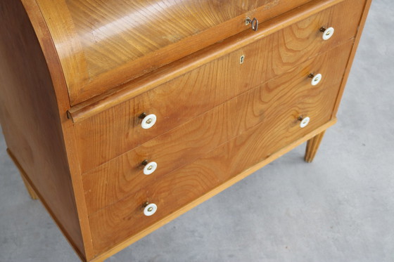 Image 1 of Vintage Zweedse secretaire