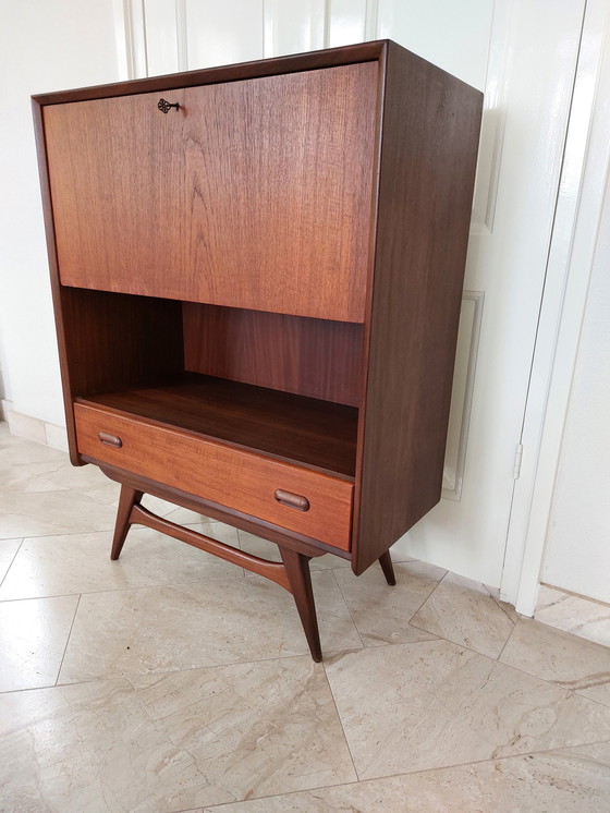 Image 1 of Vintage Louis Van Teeffelen Wébé Secretaire / Kast jaren zestig