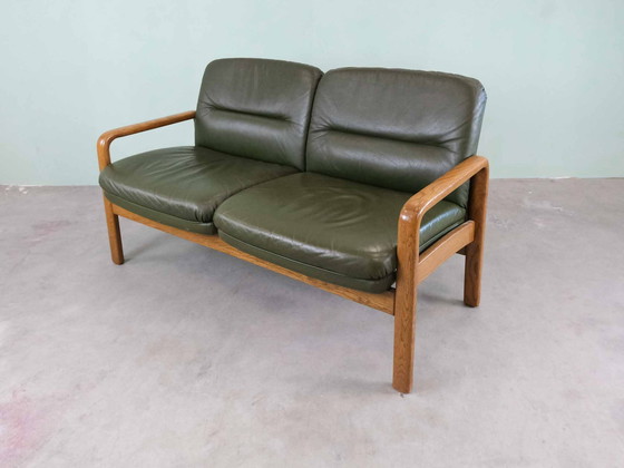 Image 1 of Vintage 2-zitsbank uit de MidCentury