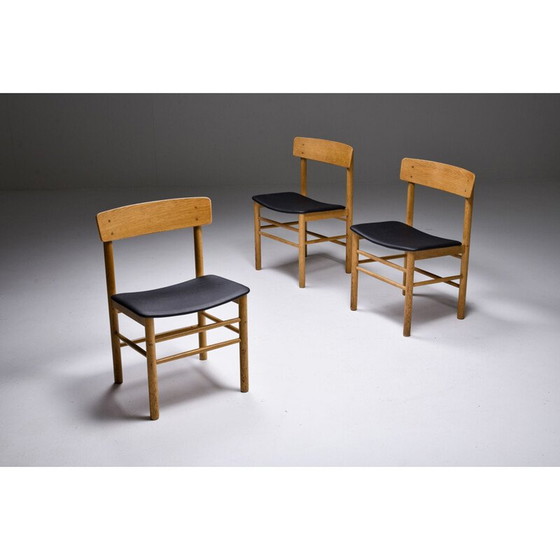 Image 1 of Scandinavische vintage eetkamerstoel in eikenhout van Børge Mogensen, jaren 1960
