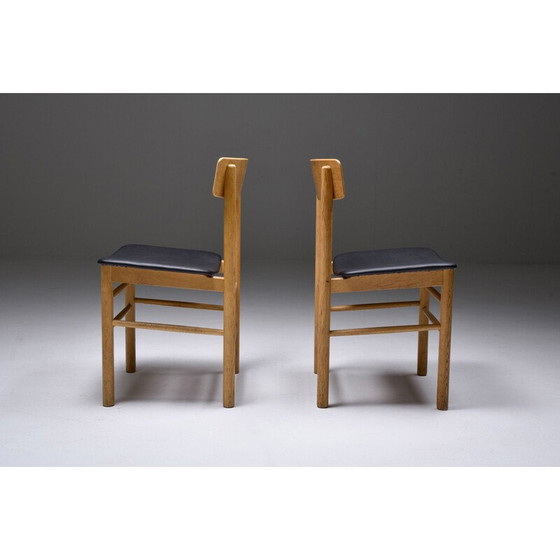 Image 1 of Scandinavische vintage eetkamerstoel in eikenhout van Børge Mogensen, jaren 1960
