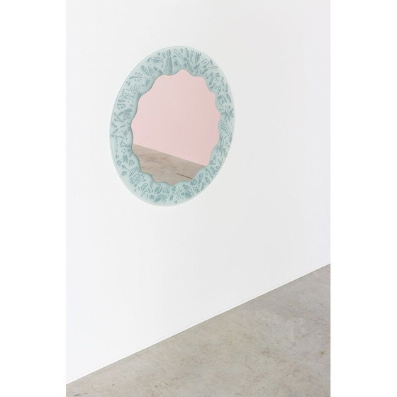 Image 1 of Paar vintage spiegels Micro Ugo La Pietra Macro Postmodernisme 1980