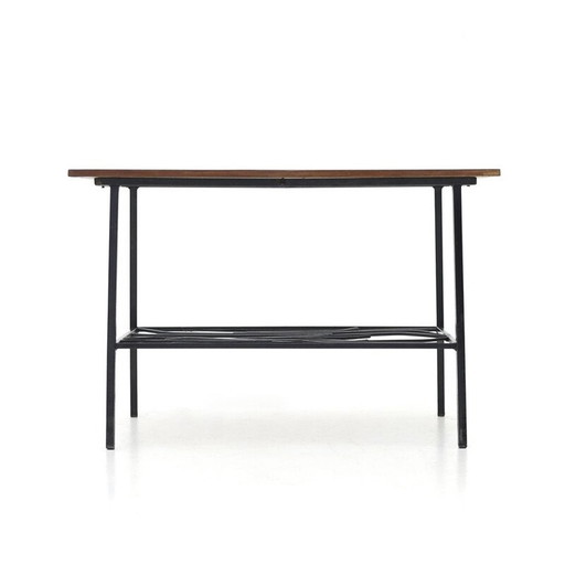 Vintage salontafel met teakhouten blad, Italië 1950