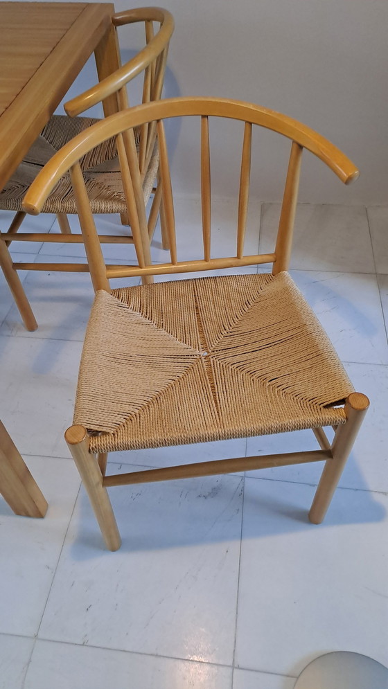 Image 1 of Scandinavische Eettafel Met 4 Stoelen