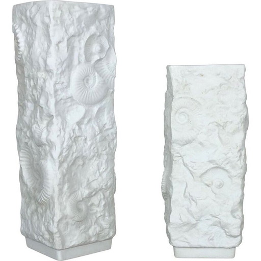 Paar vintage porseleinen vazen van AK Kaiser, Duitsland 1970