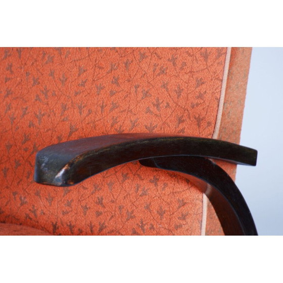 Image 1 of Paar vintage beukenhouten fauteuils van Jindrich Halabala voor Up Zavody, Tsjecho-Slowakije 1930