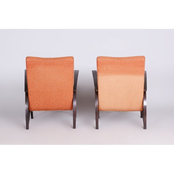 Image 1 of Paar vintage beukenhouten fauteuils van Jindrich Halabala voor Up Zavody, Tsjecho-Slowakije 1930