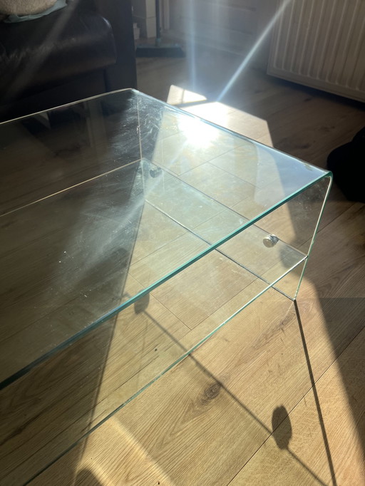 Salon Tafel van hard glas