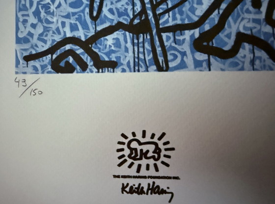 Image 1 of Keith Haring: Gesigneerde Lithografie, Genummerd 49/150.