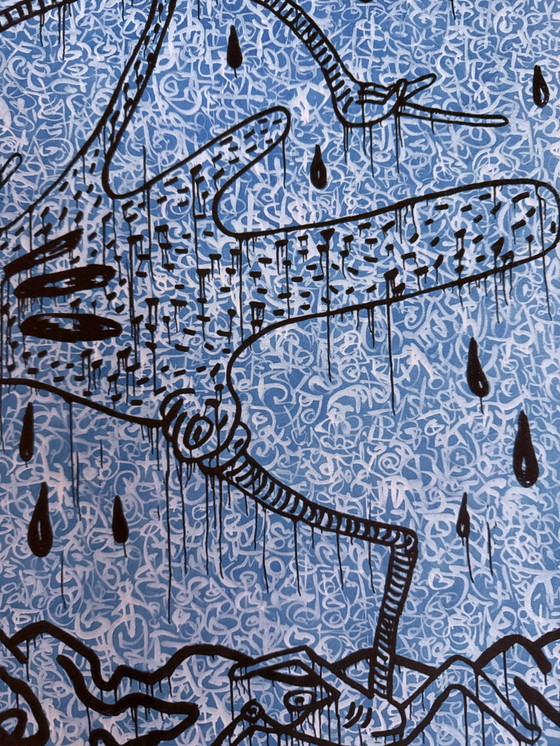 Image 1 of Keith Haring: Gesigneerde Lithografie, Genummerd 49/150.