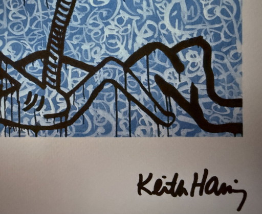 Keith Haring: Gesigneerde Lithografie, Genummerd 49/150.