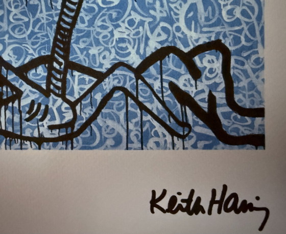 Image 1 of Keith Haring: Gesigneerde Lithografie, Genummerd 49/150.