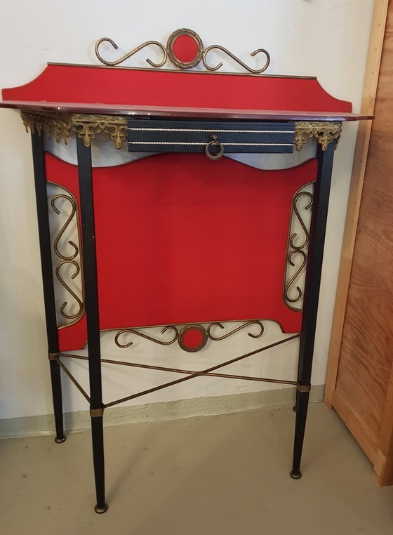 Image 1 of Italiaanse kaptafel met spiegel, 1950S