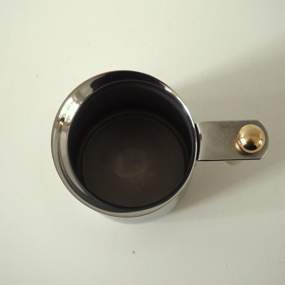 Image 1 of 1980S Kitty Oro Guido Bergna Verguld Roestvrij Stalen Creamer