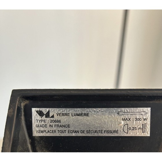 Image 1 of Paar vintage staande lampen "206863" van Pierre Disderot voor Verre et Lumière, Frankrijk 1980