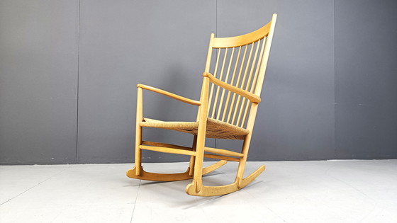 Image 1 of J16 schommelstoel van Hans Wegner voor FDB Mobler, jaren 1960