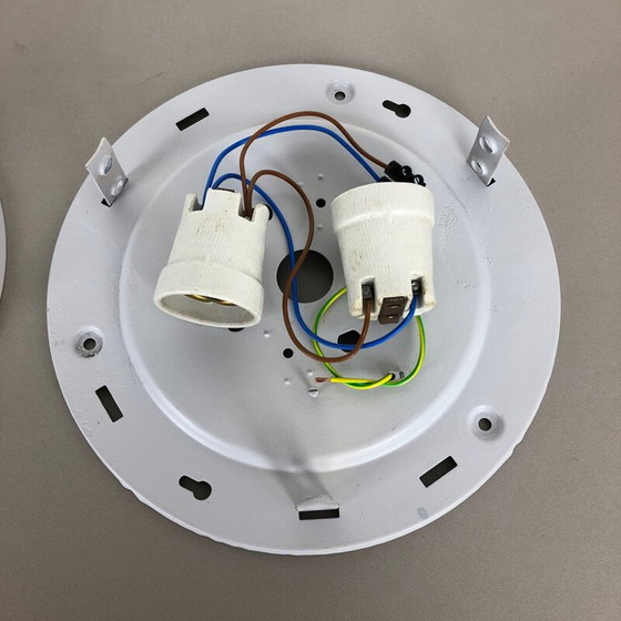 Image 1 of Paar vintage wandlampen in mat glas, Duitsland 1970