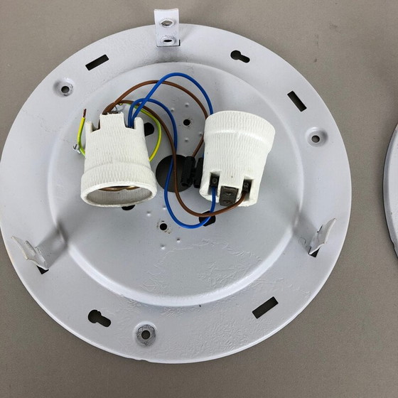 Image 1 of Paar vintage wandlampen in mat glas, Duitsland 1970