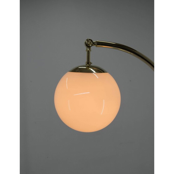 Image 1 of Ar Deco vintage messing vloerlamp, Tsjecho-Slowakije 1930