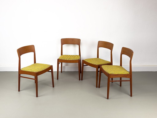 Teakhouten eetkamerstoelen van Korup Stolefabrik, 1960, set van 4