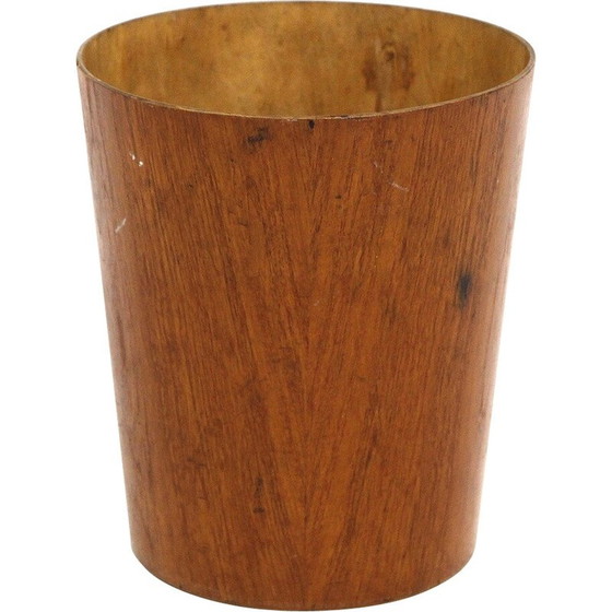 Image 1 of Vintage teakhouten prullenmand van Martin Aberg voor Servex, Zweden 1960
