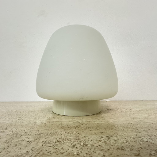 Opaline glazen art deco bauhaus plafondlamp , jaren 1930 Nederland