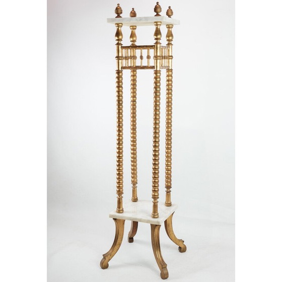 Image 1 of Vintage plantenbak met gouden zuilen, 1930